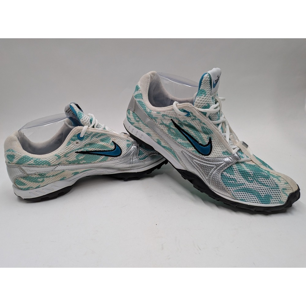 Nike Air Zoom Jana Star Womens 10 Trail Running Shoes Silver Teal 314580-131